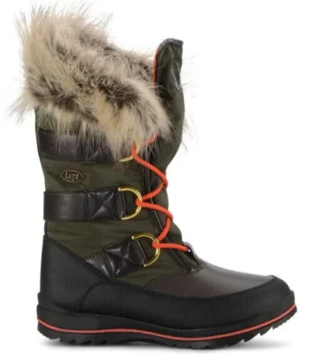 Lugz Women's Tundra Fold Down Waterproof Winter Boot Brown/Olive (Select Size) - Image 1 of 4