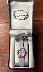 NIB DISNEY TINKERBELL WATCH BY ACCUTIME TK1008 PURPLE - Picture 1 of 3