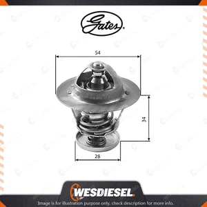 1 x Gates Coolant Thermostat fits Toyota Hilux LN85 LN86 3L 2.8L 60kW 1988-1997 - Picture 1 of 2