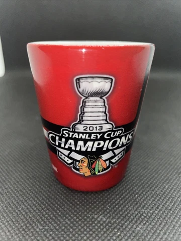 Chicago Blackhawks 2013 Stanley Cup Champions Shot Glass NHL Hockey Cover