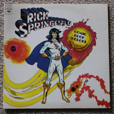 Rick Springfield - Comic Book Heroes LP   1973 Columbia PC 32704 - Image 1 of 4