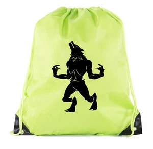 ¡Bolsos de Halloween para hombre lobo, bolsas de golosinas de Halloween, bolsas de fiesta con cordón de Halloween! - Imagen 1 de 7
