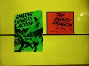 THE ANGRY DRAGON Australian Glass Cinema Slide Hong Kong movie film theatre 70mm - Picture 1 of 3