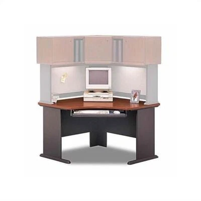 Bush Business Furniture Series A Hansen Cherry Corner Desk Set - Image 1 of 3