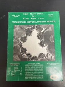 1974 Sidney Yellow Jackets vs Wilbur Wright Pilots HS Football Program 10/11/74 - Imagen 1 de 11