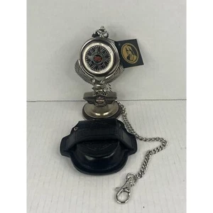 Franklin Mint Harley Davidson 95th Anniversary Heritage Springer Taschenuhr - Bild 1 von 9