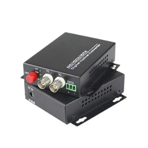 2CH Video Fiber Optical Media Converter Composite Analog Transmitter Receiver - Picture 1 of 3