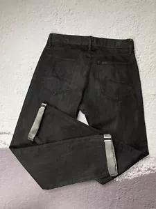 Lee made in USA selvedge graphite black denim jeans - Picture 1 of 23