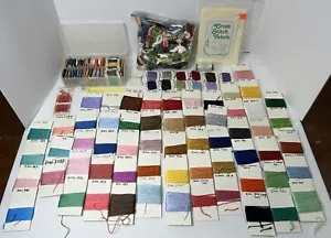 Cross Stitch Needlepoint Yarn Lot DMC Coats + Clarks New Skeins Cards - Picture 1 of 9