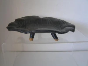 Whimsical Folk ART Animal Feet Tail Footed Pottery Bowl signed by CDK 2003 ART - Picture 1 of 4