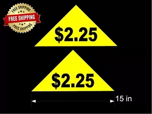 MÁQUINA EXPENDEDORA DE SODA (2) GRAN AMARILLO $2.25 PRECIO CALCOMANÍAS / ¡Envío gratis! - Imagen 1 de 4