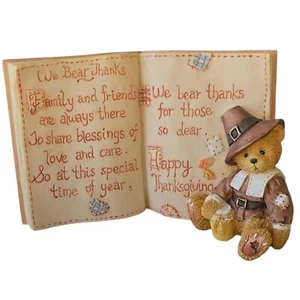 🚨 Cherished Teddies 651427 "We Bear Thanks" Thanksgiving Gebetstafel - Feiertag - Bild 1 von 7