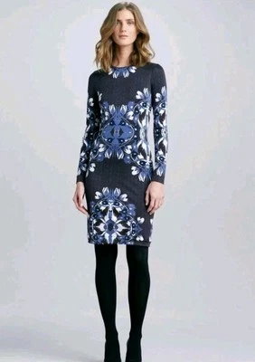 Vestido Floral TORY BURCH Flavia 100% Seda Talla M Cremallera Ajustado 203 Foto 1 de 4