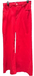 Jeans Palazzo de tiro alto con control de barriga pierna ancha con dobladillo crudo - levantados talla 9/29 - Imagen 1 de 5