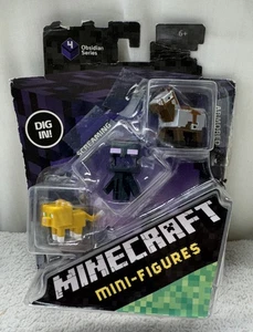 Minecraft Mini Figur 3 Stück gepanzertes Pferd schreiendes Enderman & Tabby Katze Neu BN13 - Bild 1 von 4