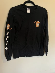 Rip N Dip Mens Small Black Long Sleeve Nermal Cat Shirt Crew Skate Kitty Pill - Picture 1 of 6