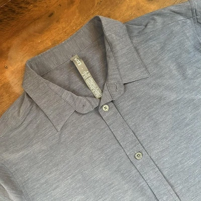 Vuori Shirt Mens Large Gray Long Sleeve Button Down Performance Stretch - Image 1 of 4