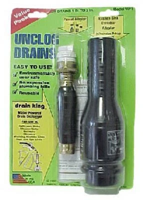 G T WATER PRODUCTS Drain Unclogger, Water-Powered - VIP-1
