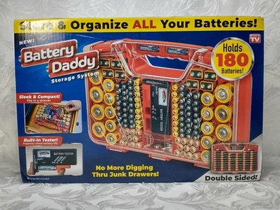 180 Battery Daddy Storage System Caddy Organizer with Case and Tester - Image 1 of 4