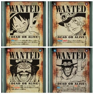 PSA 10 SEQ Luffy Sabo Roger Ace OP13 SEC SP Wanted Set One Piece Card JPN - Picture 1 of 9