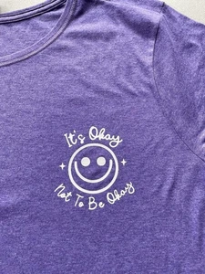 Graphic Tee-Okay * Not to Be Okay Smiley Women’s Tees - Picture 1 of 19