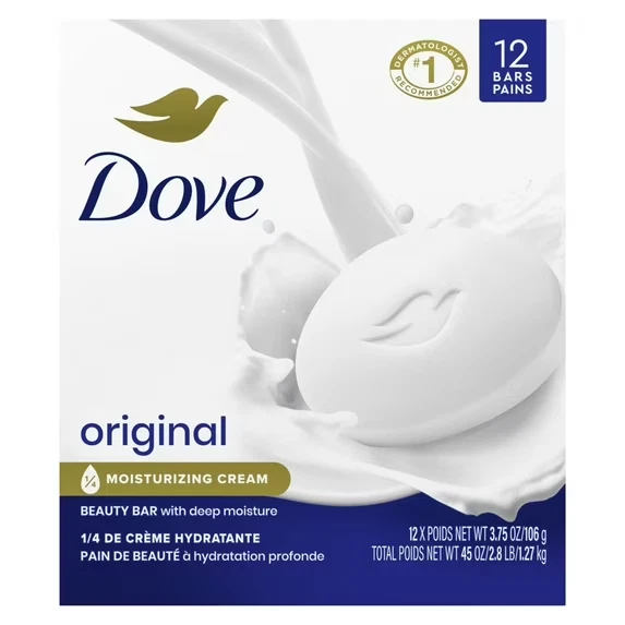DOVE GENTLE EXFOLIATING BEAUTY BAR MOISTURIZING CREAM SOAP 16 pack RENEWED SKIN