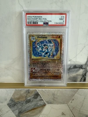 2002 POKEMON LEGENDARY COLLECTION MACHAMP-REV-FOIL LEGENDARY COLLECTION PSA 9  - Image 1 of 4