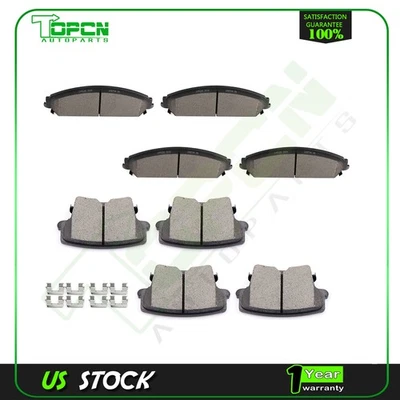 Fits 2006 2007 2008 2009 2010-2019 Chrysler 300 Charger Front Rear Ceramic Pads - Image 1 of 4