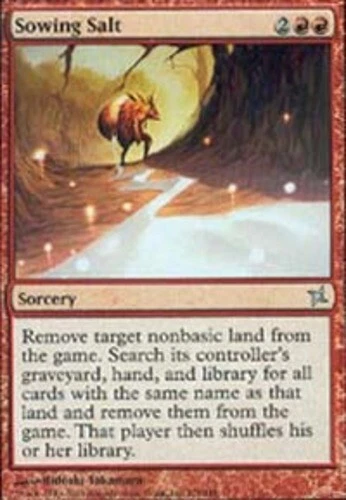 4 Sowing Salt ~ Near Mint Betrayers of Kamigawa 4x x4 Playset MTG Magic Red Card - Image 1 of 1