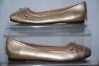 Womens Flat Gold Slip On Shoes Uk Size 8 / 41