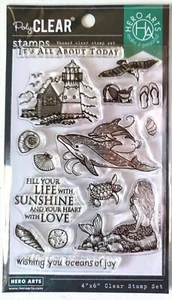 Beach & Sea From the Vault Clear Stamp Set by Hero Arts CM361 NEW! - Picture 1 of 3