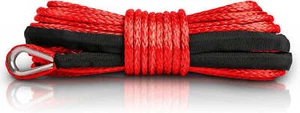 "Rot 1/4" x 49' Dyneema synthetisches Windenseil - 10000 Pfund Kapazität - SUV ATV UTV B - Bild 1 von 7