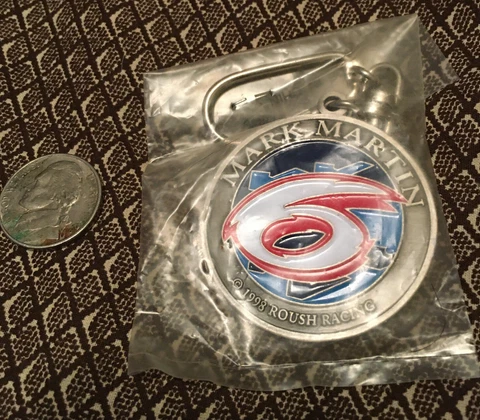 Mark Martin 3D Double Sided Metal Keychain Cover