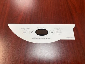 Frigidaire 297072600 Freezer Label Control Interface, overlay sticker only, New - Picture 1 of 2