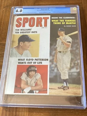 Ted Williams Mickey Mantle Sport CGC 6,0 NUEVO/blanco (1959)- No Sports Illustrated Foto 1 de 3