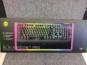 Razer BlackWidow V4 Pro Green Switch US Hebrew Mechanical Gaming Keyboard - Picture 1 of 14