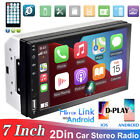 2 DIN 7 Inch wired IOS/Android Carplay Car Radio Stereo USB Bluetooth MP5 Player
