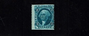 1862-71 Revenue First Issue Washington 2c Blue Express Sc#R9b Part Perf Used ** - Picture 1 of 1