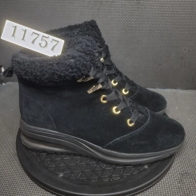 Taryn Rose Zahara Booties Womens Sz 8 Blake Suede Faux Shearling Boots - Image 1 of 4