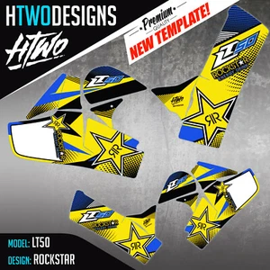 SUZUKI LT50 GRAPHICS KIT TO FIT LT 50 STICKERS QUAD DECALS STICKER GRAPHIC DECAL - Picture 1 of 5