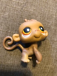 Figura suelta LPS Littlest Pet Shop MONKEY 256 ojos marrones - Imagen 1 de 2