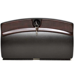 Lund Boat Glove Box Door 2303131 | Black / Woodgrain 16 3/8 x 9 5/8 Inch - Picture 1 of 4