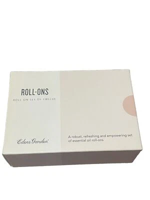 Edens Garden Roll-ons Conjunto 12, Kit de Óleo Essencial 100% Puro NOVO 0,33 Fl Oz. - Imagem 1 de 4