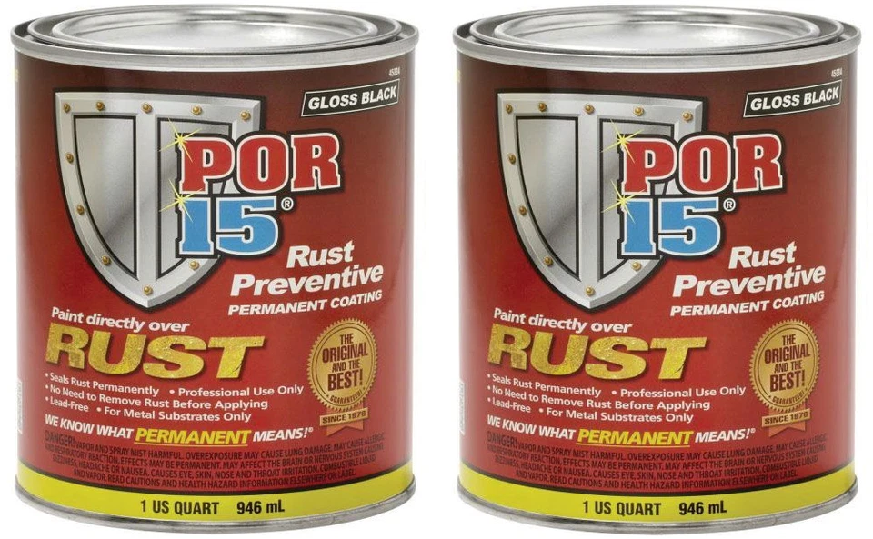 POR-15 Por 15 Rust Preventive Gloss Black Quart