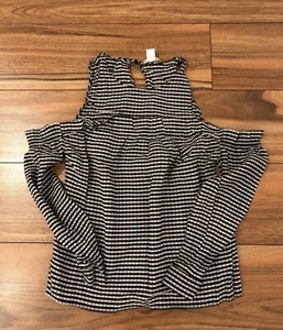 Coole Cold-Shoulder-Bluse von H&M, Gr. 34/XS, neuwertig - Bild 1 von 3