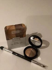 Laura Geller Baked Eyeshadow Duo Sable Honey & Blending Brush - Picture 1 of 6