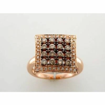 Anillo LeVian Oro Rosa 14K G-H SI1 Chocolate Diamante 0.81 cts Talla 6 Foto 1 de 4