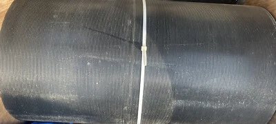 RIB Gym Floor Mat Rubber Roll Garage Golf Cart Truck Bed Flooring 3'x30” X 1/4” - Image 1 of 2