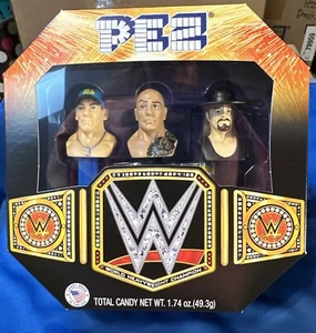 PEZ 2016 World Heavyweight Champion Wrestling John Cena The Rock Undertaker WWE - Picture 1 of 4
