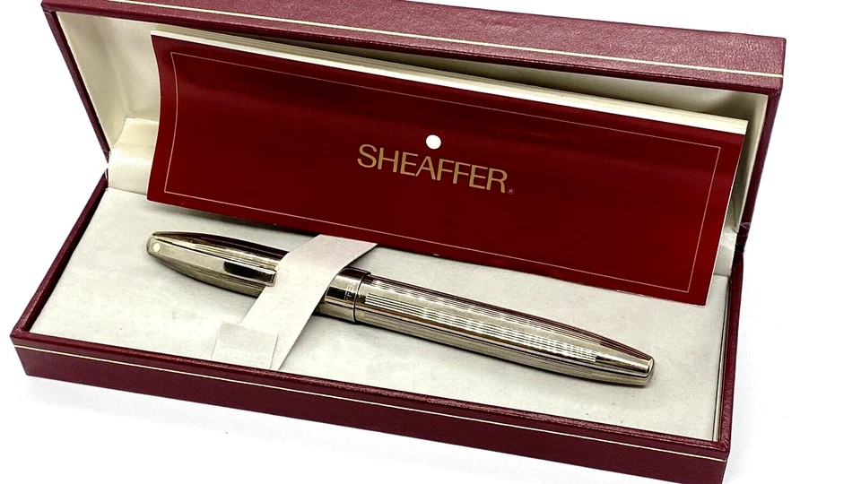 BOLÍGRAFO SHEAFFER LEGACY Heritage en placa de paladio en caja hecho en ee. uu. Foto 1 de 4